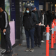 People waiting in at a covid-19 testing station in Melbourne, Australia on May 25, 2021